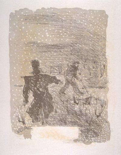 Humorvolle Weinillustration 1946. Illustration von Julien Pavil von Julien Pavil