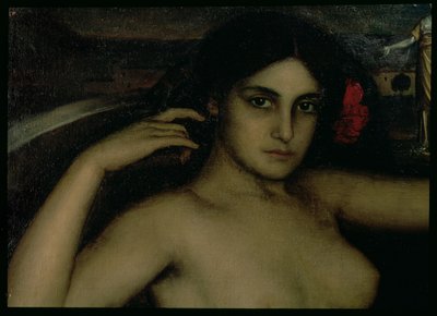 Detail vom Altarbild der Liebe von Julio Romero de Torres