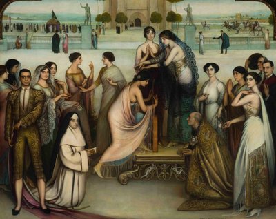 Die Weihe der Copla, 1911-1912 von Julio Romero de Torres