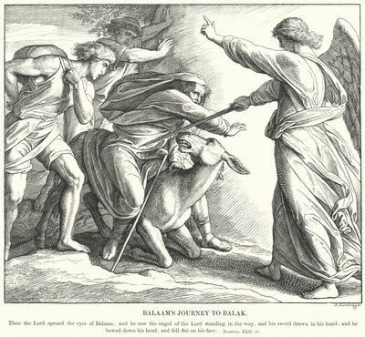 Bileams Reise zu Balak von Julius (after) Schnorr von Carolsfeld