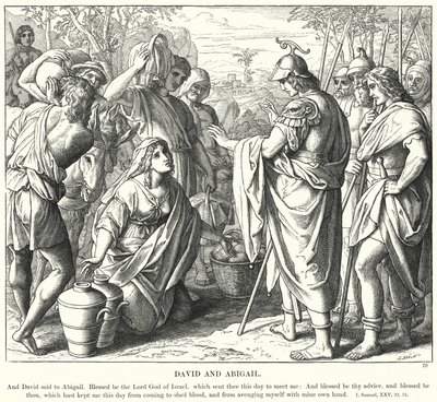 David und Abigail von Julius (after) Schnorr von Carolsfeld