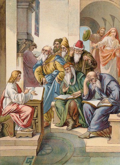 Jesus mit den Ältesten im Tempel von Julius (after) Schnorr von Carolsfeld