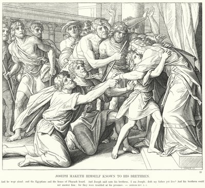 Joseph gibt sich seinen Brüdern zu erkennen von Julius (after) Schnorr von Carolsfeld