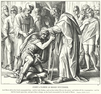 Josua wird als Nachfolger Moses benannt (Gravur) von Julius (after) Schnorr von Carolsfeld