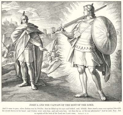 Josua und der Hauptmann des Heeres des Herrn von Julius (after) Schnorr von Carolsfeld