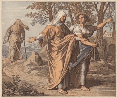 Ruth und Naomi, Ruth, I von Julius (after) Schnorr von Carolsfeld