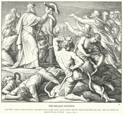 Die eherne Schlange von Julius (after) Schnorr von Carolsfeld