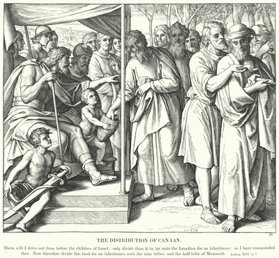 Die Verteilung von Kanaan von Julius (after) Schnorr von Carolsfeld