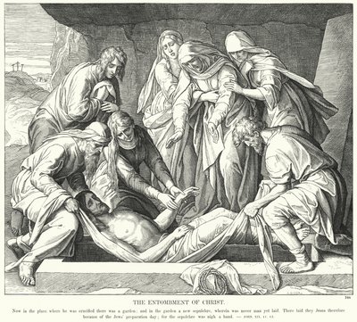 Die Grablegung Christi von Julius (after) Schnorr von Carolsfeld