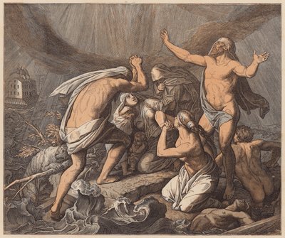 Die Sintflut, Genesis, VII von Julius (after) Schnorr von Carolsfeld