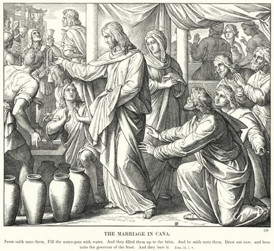 Die Hochzeit zu Kana von Julius (after) Schnorr von Carolsfeld