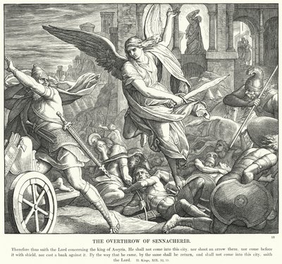 Der Sturz von Sanherib von Julius (after) Schnorr von Carolsfeld