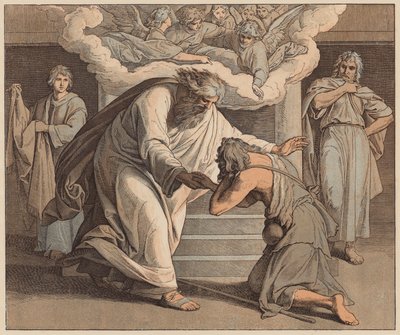 Der verlorene Sohn, Lukas, XV, 20 von Julius (after) Schnorr von Carolsfeld