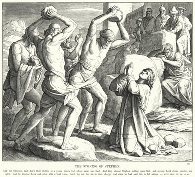 Die Steinigung des Stephanus von Julius (after) Schnorr von Carolsfeld