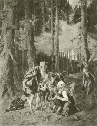 Der treue Eckart (Gravur) von Julius Adam