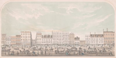 Broadway, New York von Canal bis Grand Street, Westseite, 1856 von Julius Bien