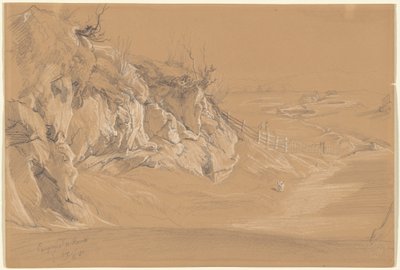 Campagna di Roma (Römische Landschaft) (recto) von Julius Jacob the Elder