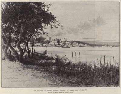Das Land des Goldenen Nuggets, die Stadt Perth, Westaustralien von Julius Mandes Price