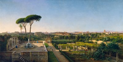 Blick auf Rom vom Aventin, 1873 von Julius O. Montalant