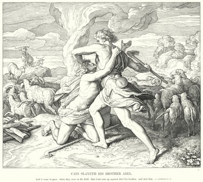 Kain erschlägt seinen Bruder Abel von Julius Schnorr von Carolsfeld
