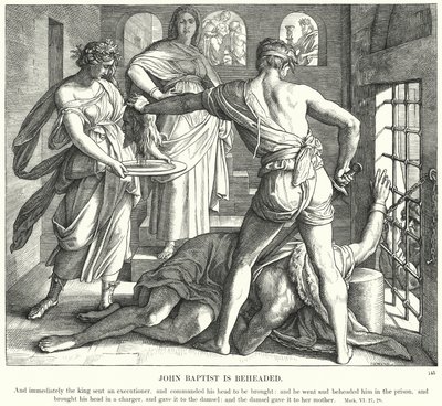 Johannes der Täufer wird enthauptet von Julius Schnorr von Carolsfeld