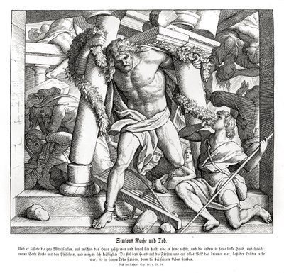 Samsons Rache und Tod, Richter von Julius Schnorr von Carolsfeld