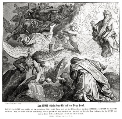 Der Herr erscheint Elia auf dem Berg Horeb von Julius Schnorr von Carolsfeld