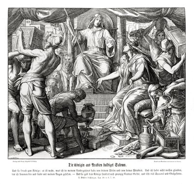 Die Königin von Saba ehrt König Salomo von Julius Schnorr von Carolsfeld