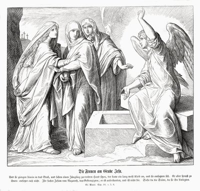 Die Frauen am Grab Jesu, Evangelium nach Markus von Julius Schnorr von Carolsfeld