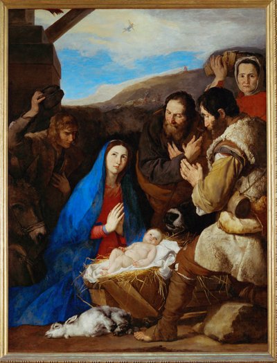 Die Anbetung der Hirten von Jusepe de (1591-1652) Ribera