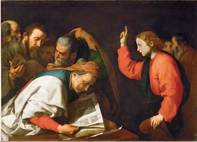 Der zwölfjährige Jesus und die Gelehrten von Jusepe de Ribera