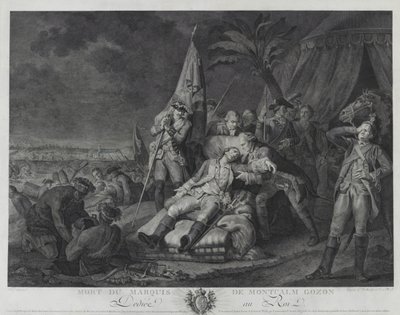 Tod des Marquis de Montcalm Gozon von Juste Chevillet