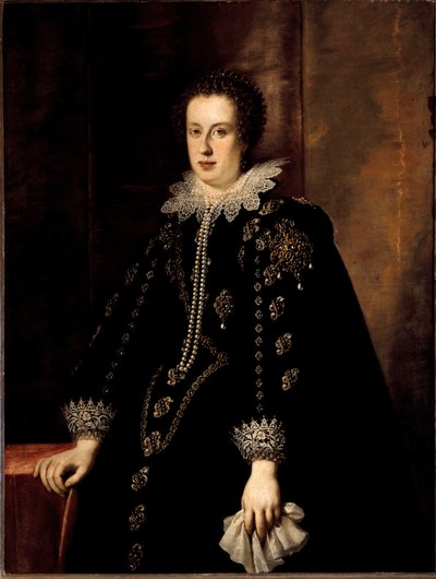Porträt von Claudia de Medici (1604-1648), Ehefrau des Herzogs von Urbino und Erzherzog Leopold V. von Österreich-Tirol von Justus Sustermans
