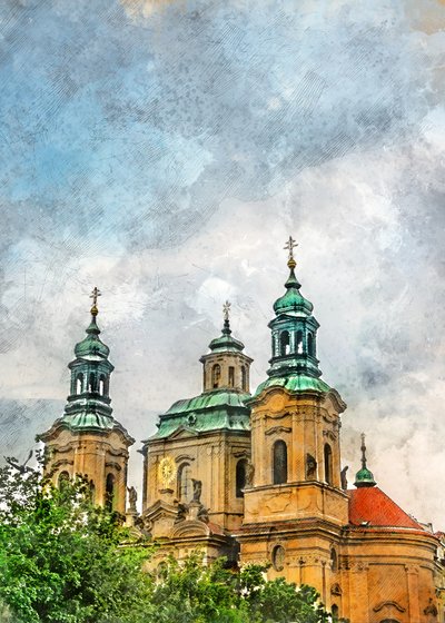 Historische Prager Türme von Justyna Jaszke