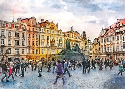 Prager Altstadtplatz von Justyna Jaszke