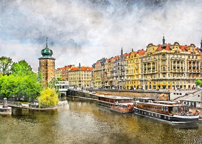 Prager Altstadtansicht von Justyna Jaszke
