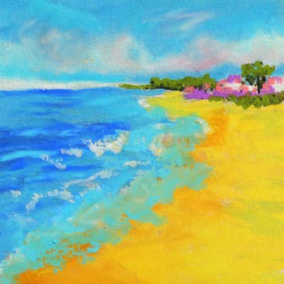 Lebendige Strandwellen von Justyna Jaszke