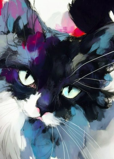 Lebendiger Katzenblick von Justyna Jaszke