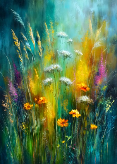 Lebendige Wildblumenwiese von Justyna Jaszke