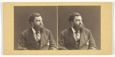 Unbetiteltes Porträt eines Mannes, Mitte des 19. Jahrhunderts von K.K. Hof
