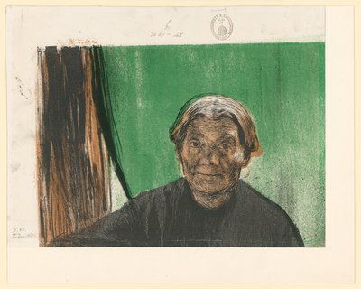 Alte Frau am Fenster (3. Zustand, Fragment) von Käthe Kollwitz