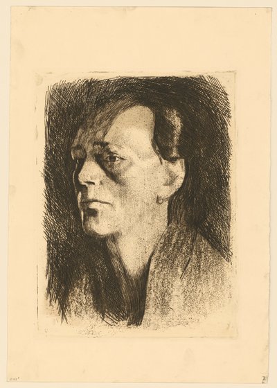 Arbeiterfrau (mit dem Ohrring) (1. Zustand) von Käthe Kollwitz