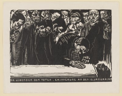 Gedenkdruck für Karl Liebknecht von Käthe Kollwitz