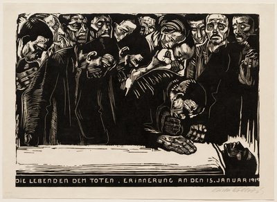 Gedenkblatt für Karl Liebknecht von Käthe Kollwitz