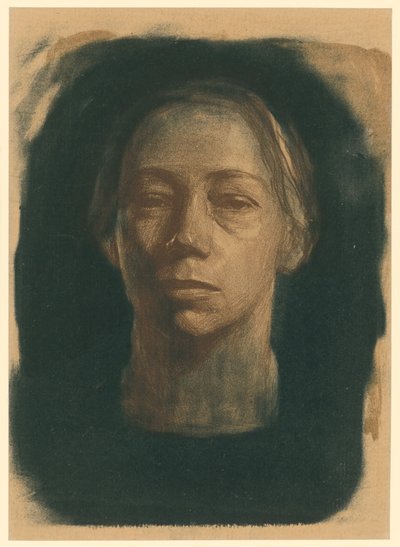 Selbstbildnis en face (1. Zustand) von Käthe Kollwitz
