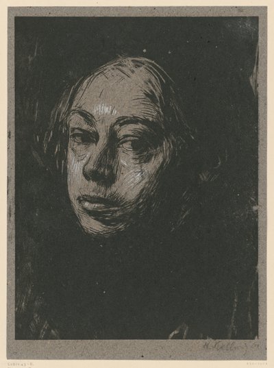 Selbstbildnis nach links (2. Zustand) von Käthe Kollwitz