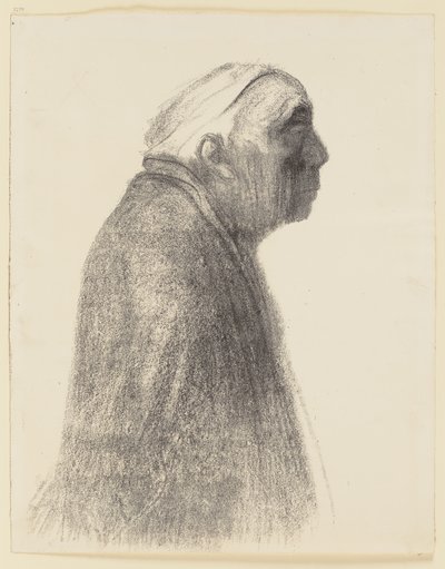 Selbstporträt im Profil nach rechts von Käthe Kollwitz