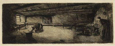 Szene aus "Germinal" (4. Zustand) von Käthe Kollwitz