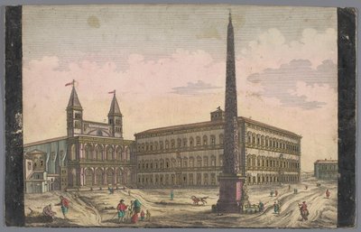 Ansicht der Piazza di San Giovanni in Laterano in Rom von Kaiserlich Franziskische Akademie