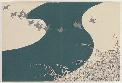 Blumen von Hundert Welten: Fluss im Winter von Kamisaka Sekka